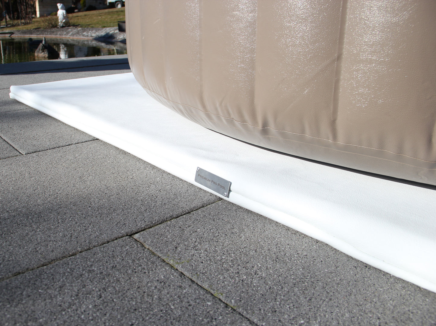 Energiesparende Whirlpool Unterlage Shining White 204cm x 204cm