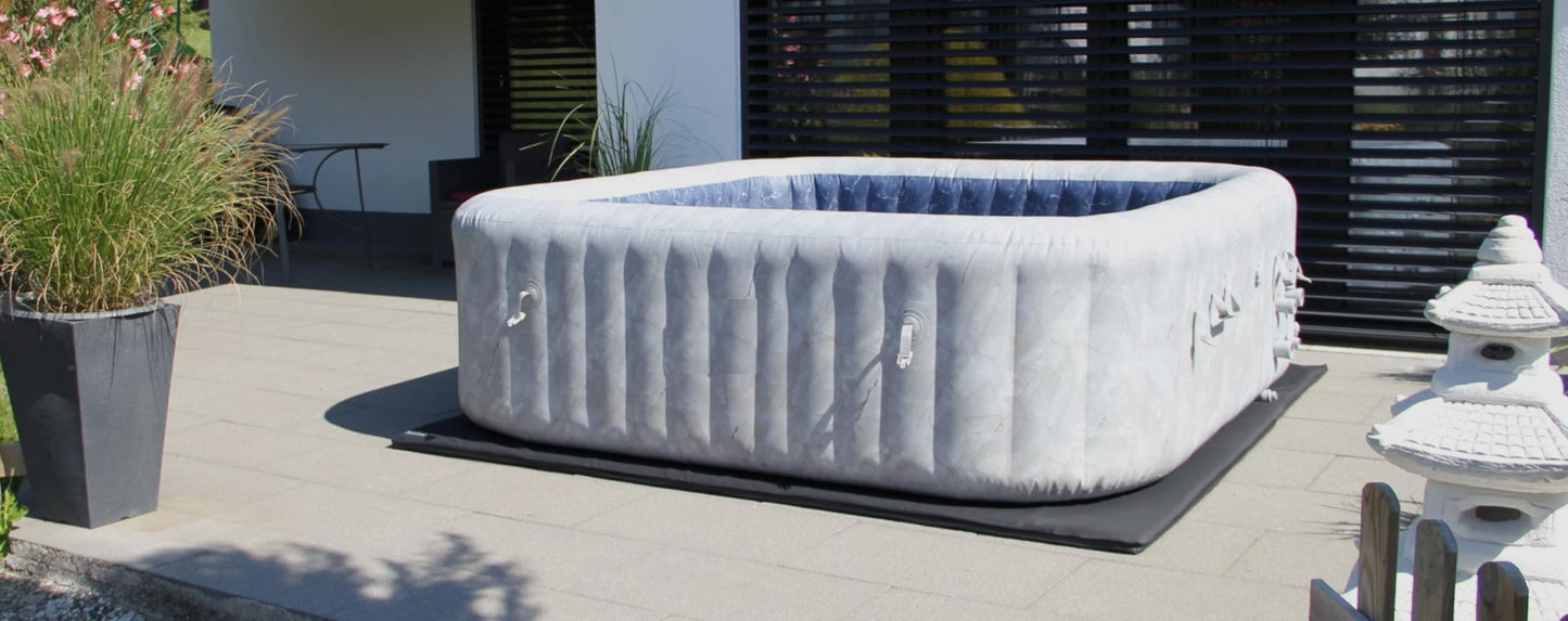 Premium PRO Design Energiespar Whirlpool Unterlage (4cm Dicke) - Thermoisolierung & Kälteschutz - Effiziente Isoliermatte für aufblasbare Whirlpools & Pools bis 270cm (Carbon Black, 60cm x 40cm)