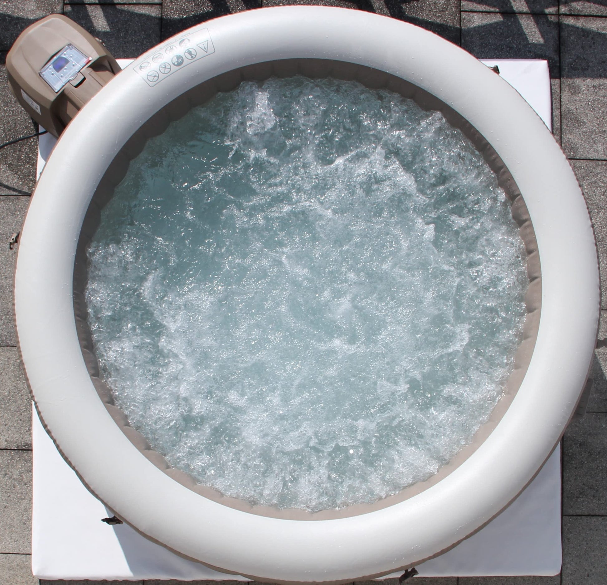 Premium PRO Design Energiespar Whirlpool Unterlage (4cm Dicke) - Thermoisolierung & Kälteschutz - Effiziente Isoliermatte für aufblasbare Whirlpools & Pools bis 270cm (Carbon Black, 60cm x 40cm)