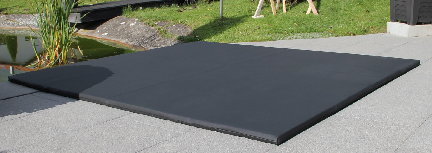 Energiesparende Whirlpool Unterlage Carbon Black 204cm x 204cm