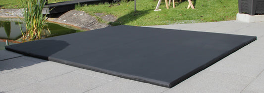 Energiesparende Whirlpool Unterlage Carbon Black 204cm x 204cm