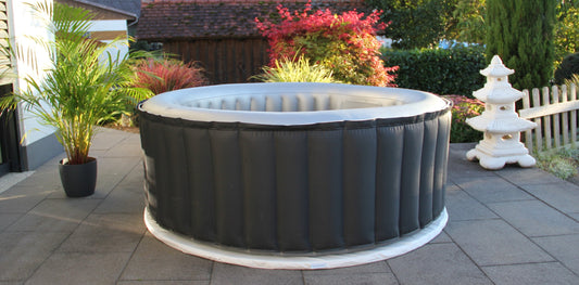 Energiesparende Whirlpool Unterlage Shining White rund Ø 184cm