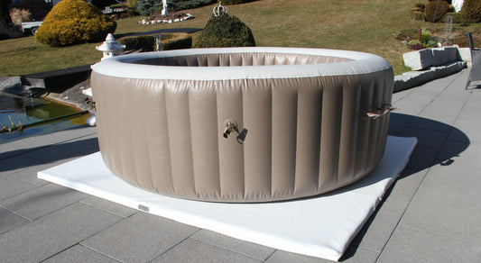 Energiesparende Whirlpool Unterlage Shining White 204cm x 204cm