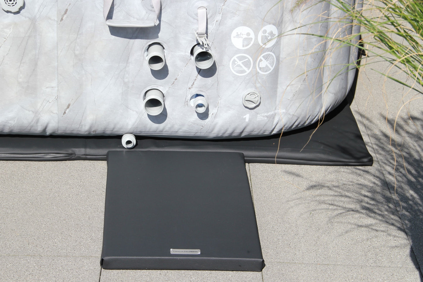 Unterlage für Pumpeneinheit Carbon Black 60cm x 40cm