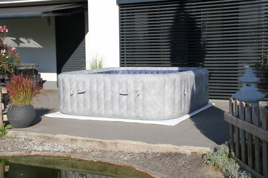 Energiesparende Whirlpool Unterlage Shining White 230cm x 230cm