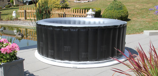 Energiesparende Whirlpool Unterlage Shining White rund Ø 204cm