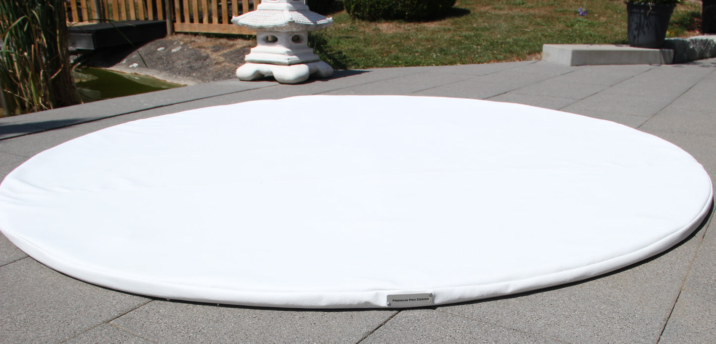 Energiesparende Whirlpool Unterlage Shining White rund Ø 204cm