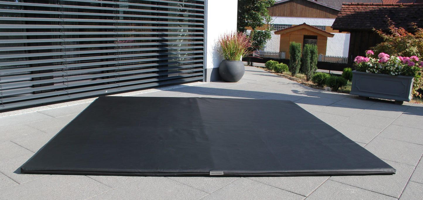 Energiesparende Whirlpool Unterlage Carbon Black 220cm x 220cm