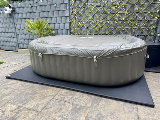 Energiesparende Whirlpool Unterlage Carbon Black 270cm x 200cm