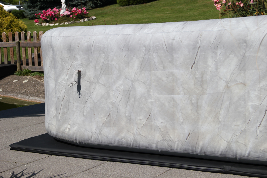 Energiesparende Whirlpool Unterlage Carbon Black 230cm x 230cm